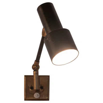 Pre-owned Stilnovo Articulated  Wall Light. Italy C1950 In Black