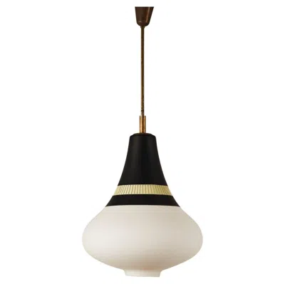 Pre-owned Stilnovo Black And Yellow  Ceiling Lamp From The 1950's