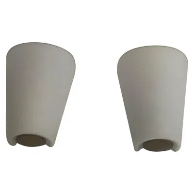 Pre-owned Stilnovo Brass And Glass Pair Of Sconces Attributed To , 1960, Italy In Transparent
