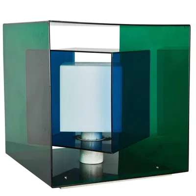 Pre-owned Stilnovo Caleidoscopio Table Lamp By Giorgio Longoni For  In Blue