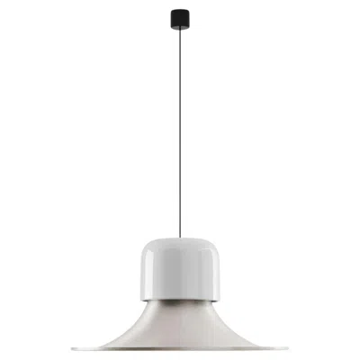 Pre-owned Stilnovo 'campana' Aluminum Pendant Light For  In Transparent