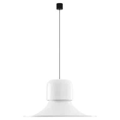 Pre-owned Stilnovo 'campana' White Metal Pendant Light For