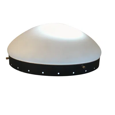 Pre-owned Stilnovo Ceiling Light/sconce Brass Metal Opaline Glass 1950 Italy In Transparent