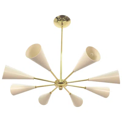 Pre-owned Stilnovo Conical Sputnik Chandelier  Style In Sand