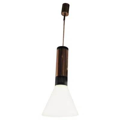 Pre-owned Stilnovo Couple Chandeliers Brass Opaline Glass, 1950, Italy In Transparent