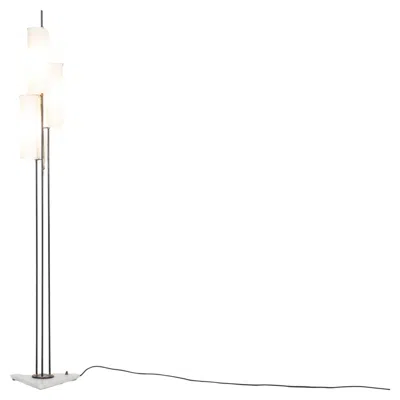 Pre-owned Stilnovo Floor Lamp - Design And Manufacturing By , Italy, 1960s. In Transparent