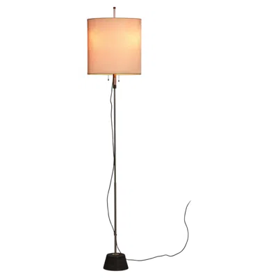 Pre-owned Stilnovo Floor Lamp Mod. 4097 With Height Sliding Shade , Ca. 1960. In Orange