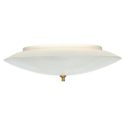 Pre-owned Stilnovo Flush Mount Ceiling Lights, Italy Circa 1960s In Transparent