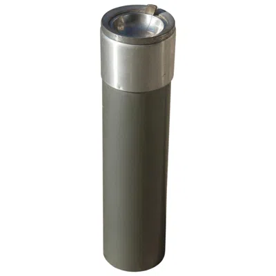 Pre-owned Stilnovo Grey Ashtray  Design Round Column Midcentury Italian Design In Gray