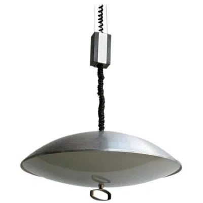 Pre-owned Stilnovo Height Adjustable Ufo Suspension Pendant 'sgned' In Transparent