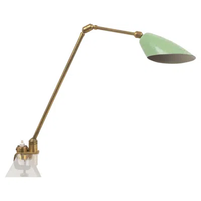 Pre-owned Stilnovo Italian Articulated Desk Lamp With Clamp Fixing, 1950s In Sand