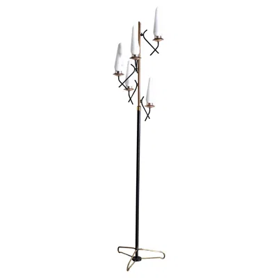 Pre-owned Stilnovo Italian Midcentury Floor Lamp 50's In Transparent