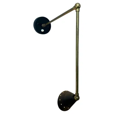Pre-owned Stilnovo Italian Modern Brass Picture Light In Black