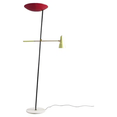 Pre-owned Stilnovo , Italy Circa 1955, Adjustable Floor Lamp In Transparent