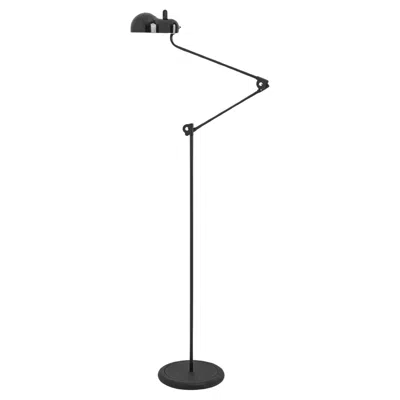 Pre-owned Stilnovo Joe Colombo 'topo' Articulating Floor Lamp For  In Black