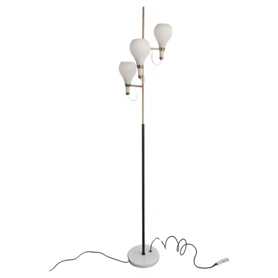Pre-owned Stilnovo Mid Century Modern 3-arm Floor Lamp By , Italy 1950s In Transparent