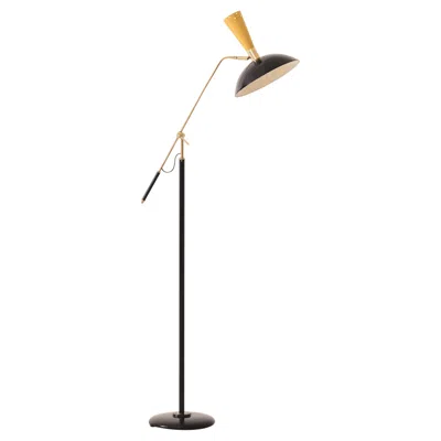 Pre-owned Stilnovo Mid-century Modern Design, Floor Lamp By Unknown Artist, Circa 1950s In Sand