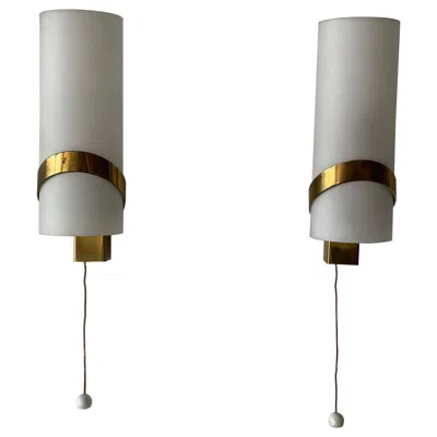 Pre-owned Stilnovo Mid-century Pair Of Sconces By , 1950s, Italy In Transparent