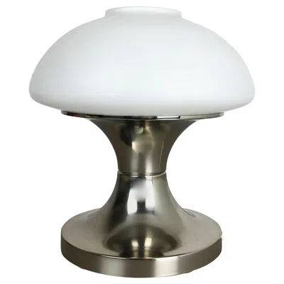 Pre-owned Stilnovo Original Modernist Mushroom Sputnik Table Light With Opal Shade, Italy, 1970s In Transparent
