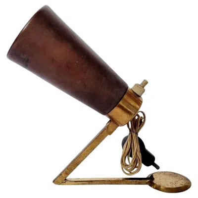 Pre-owned Stilnovo Rare Mid Century Adjustable Table Or Desk Lamp In  Style, Italy 60s In Brown