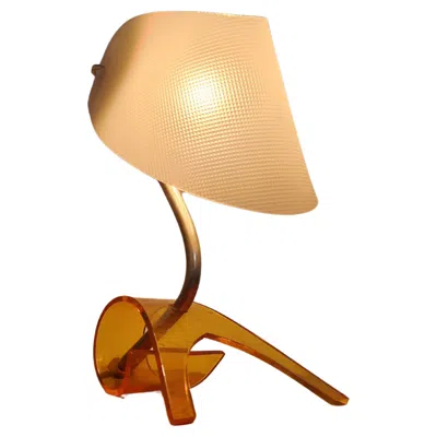 Pre-owned Stilnovo Rare Midcentury Table Lamp Designed By Apolinary Galecki, Germany, 1960s In Orange
