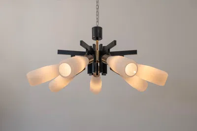 Pre-owned Stilnovo Rare  Chandelier. In Brown