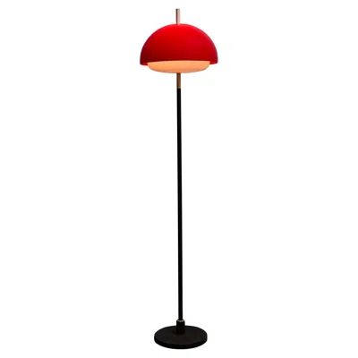 Pre-owned Stilnovo Red Acrylic Shade Vintage 1960s Floor Lamp