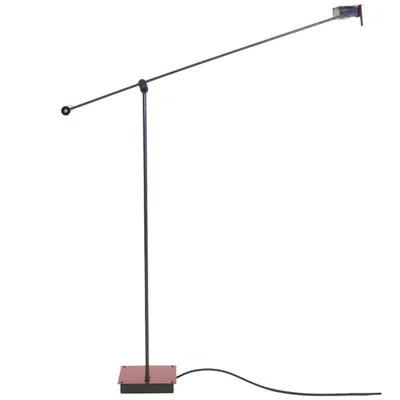 Pre-owned Stilnovo Samurai Floor Lamp By , Red And Black With Articulating Arm