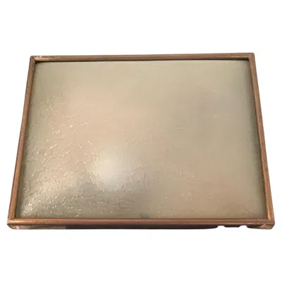 Pre-owned Stilnovo Sconce/ceilling Light Brass Glass Metal 1950 Italy In Sand