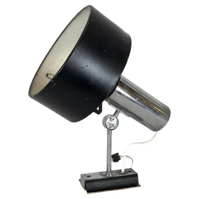 Pre-owned Stilnovo , Signed Mid-century Adjustable Wall Lamp From 50s In Black