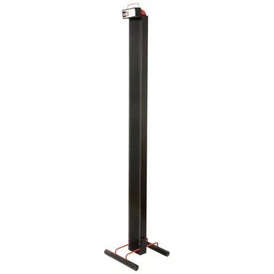 Pre-owned Stilnovo Silvio Carpani Black & Red Aluminium Italian Zagar Floor Lamp For , 1978