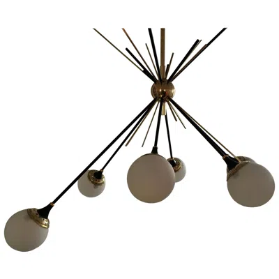 Pre-owned Stilnovo Style "cluster" Chandelier In Black