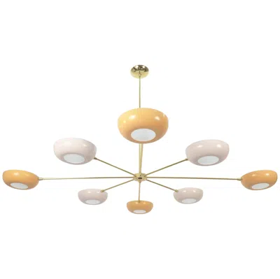 Pre-owned Stilnovo Style Sputnik Chandelier In Sand