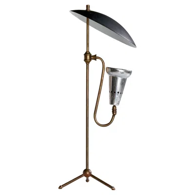 Pre-owned Stilnovo , Table Lamp, Brass, Metal, Aluminum, Italy, 1960s In Transparent