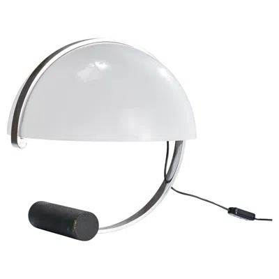 Pre-owned Stilnovo , Table Lamp, Metal, Chrome, Acrylic, Italy, 1970s In Transparent