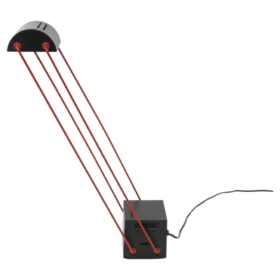 Pre-owned Stilnovo Tokio Table Lamp By Shigeaki Asahara For  In Red And Black