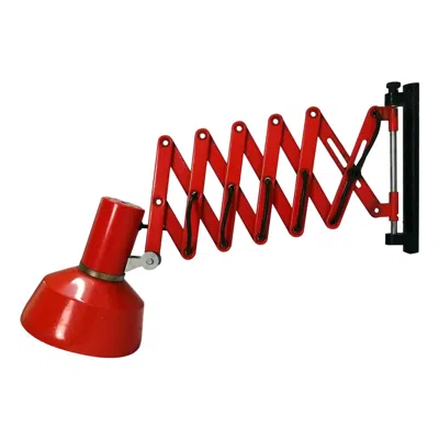 Pre-owned Stilnovo Vintage Pantograph Wall Lamp, 1960s In Red