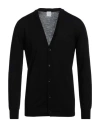 Stilosophy Man Cardigan Black Size Xxl Merino Wool, Acrylic