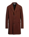 Stilosophy Man Coat Brown Size 46 Polyester In Brown