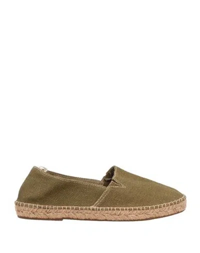 Stilosophy Man Espadrilles Military Green Size 7 Textile Fibers