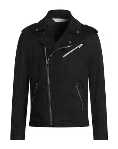 Stilosophy Man Jacket Black Size L Polyester, Elastane