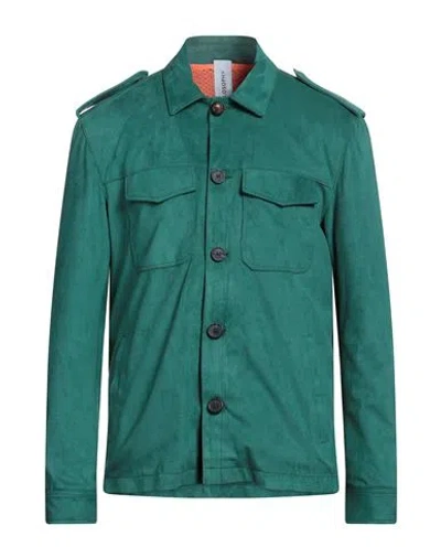 Stilosophy Man Jacket Emerald Green Size L Polyester, Elastane