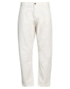 Stilosophy Man Jeans Ivory Size 40 Cotton In White