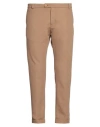 Stilosophy Man Pants Camel Size 38 Polyester, Elastane In Beige