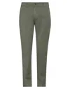 Stilosophy Man Pants Military Green Size 30 Cotton, Elastane