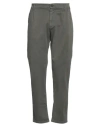 Stilosophy Man Pants Military Green Size 36 Cotton, Elastane