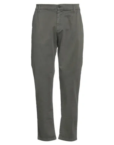 Stilosophy Man Pants Military Green Size 36 Cotton, Elastane