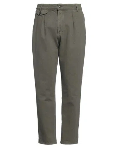 Stilosophy Man Pants Military Green Size 38 Cotton