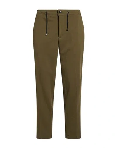 Stilosophy Man Pants Military Green Size Xl Cotton