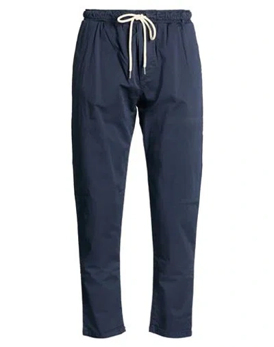Stilosophy Man Pants Navy Size 38 Cotton, Elastane In Blue